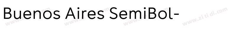 Buenos Aires SemiBol字体转换